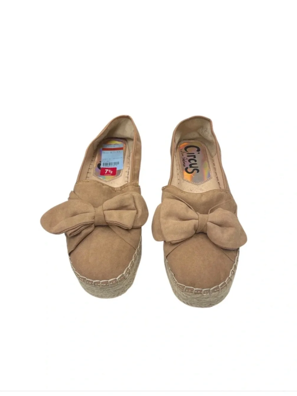 Circus by Sam Edelman Women’s Espadrille Platform Loafers with Bow 7.5 women’s